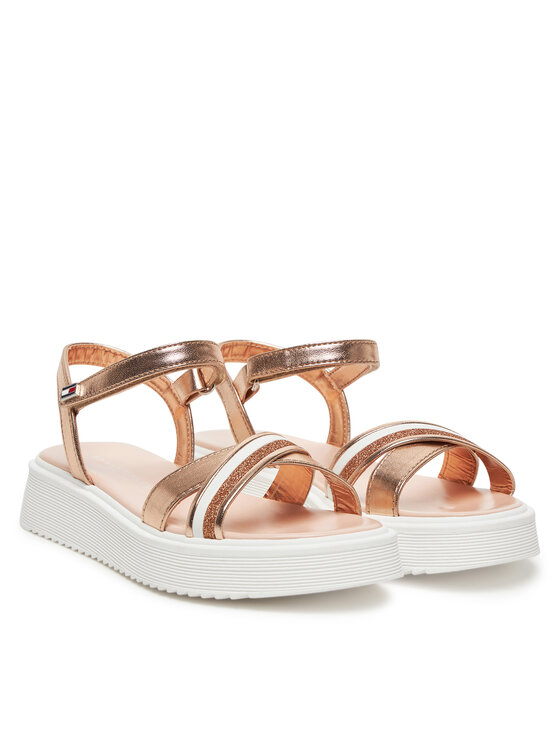 Tommy Hilfiger Sandale Tommy Hilfiger Sandal T4A2-33800-0569 S Ružičasto zlato