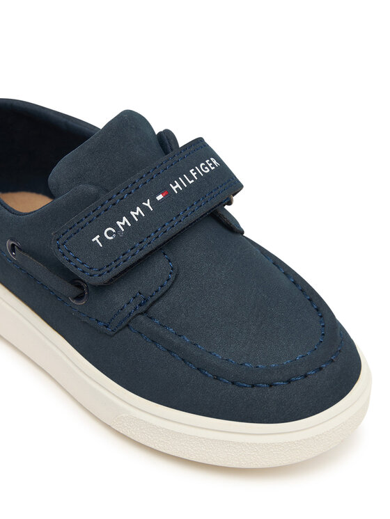 Tommy Hilfiger Poltopánky Tommy Hilfiger Low Cut Velcro T1B4-34340-0315 M Tmavomodrá