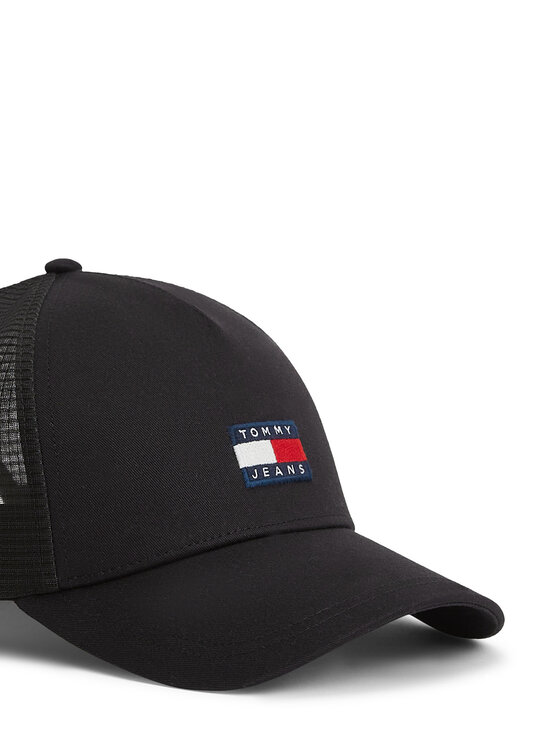 Tommy Jeans Kepurė su snapeliu Tommy Jeans Herritage AM0AM14202 Juoda