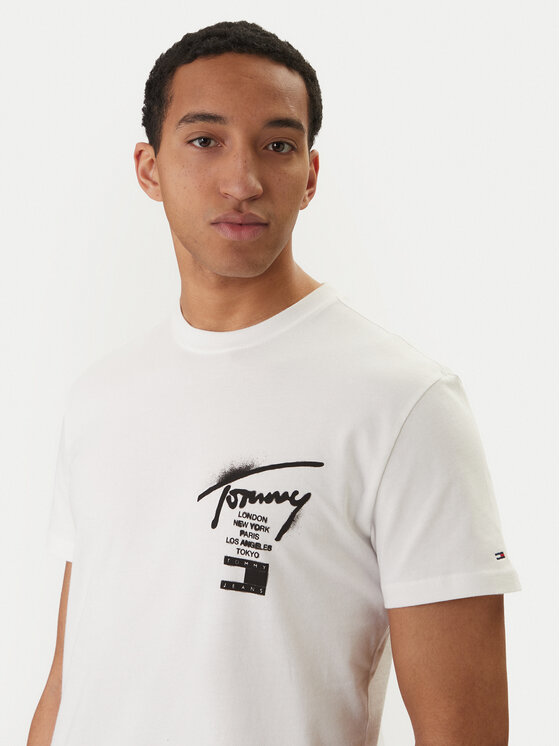 Tommy Jeans Tommy Jeans Camiseta DM0DM22553 Blanco Regular Fit