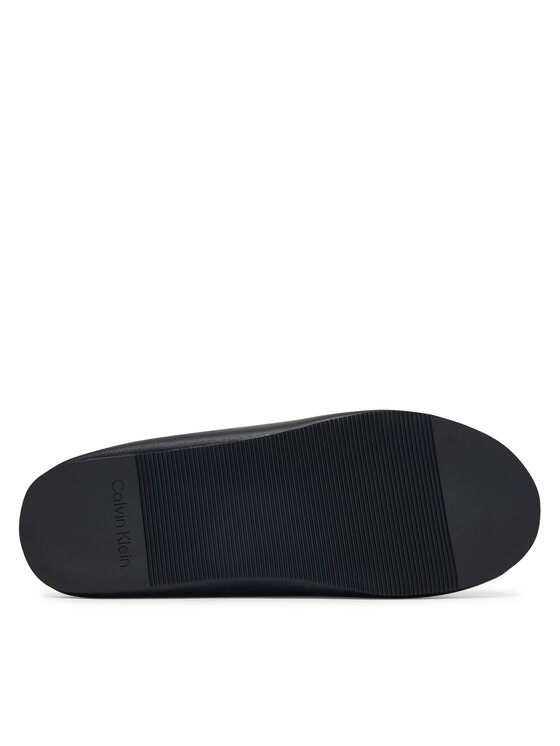 Calvin Klein Papuče Calvin Klein Home Slipper Mule Lth HM0HM02279 Crna