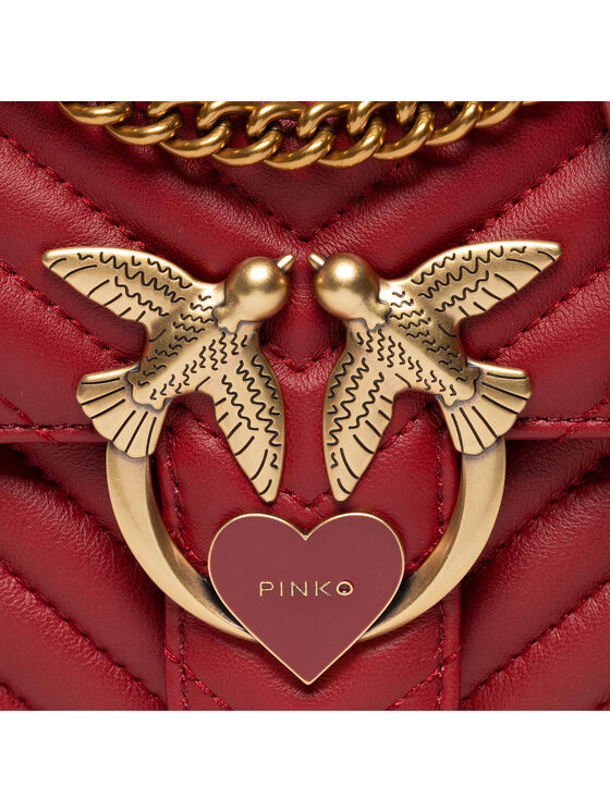 PINKO Táska Pinko Love Mini Lady Puff Chevron Cl Al 22-23 PLTT 1P22UN A03Z Piros