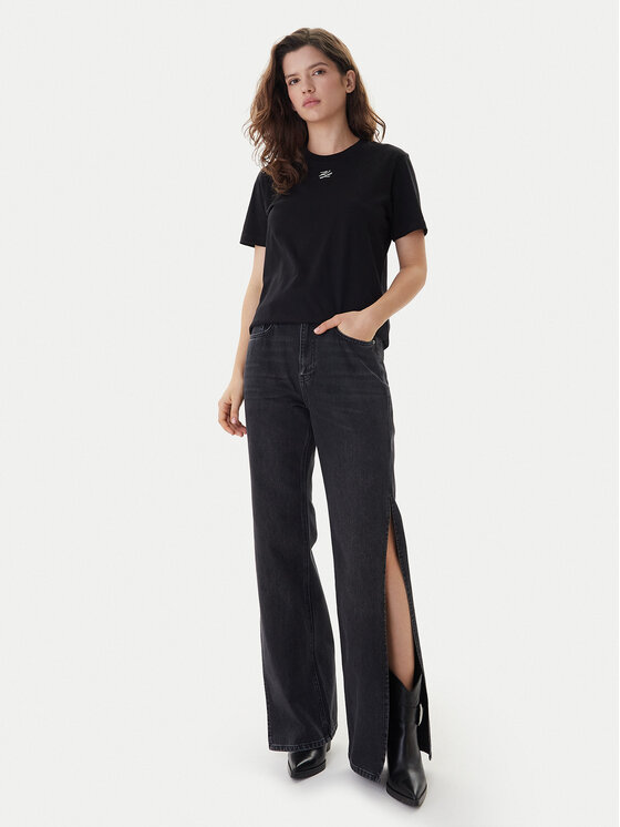KARL LAGERFELD KARL LAGERFELD Camiseta B1W17091 Negro Regular Fit