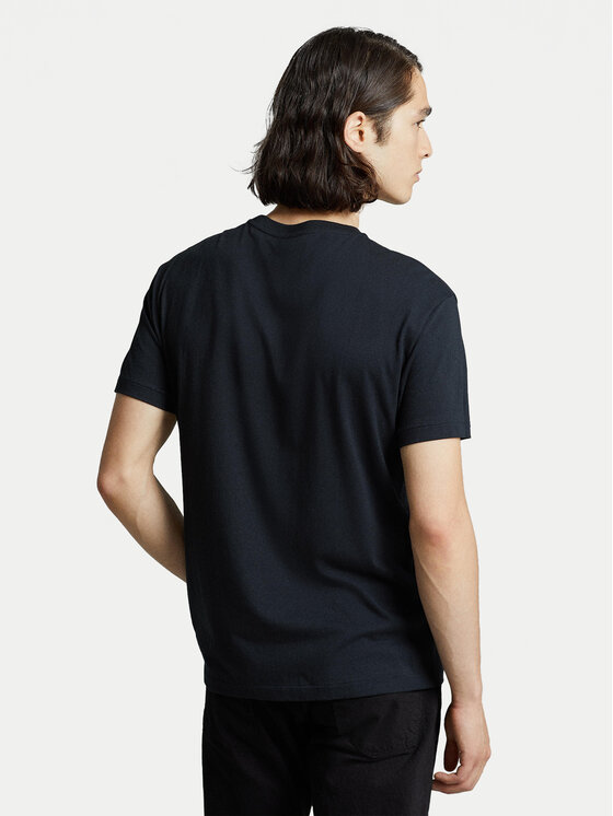 Polo Ralph Lauren Polo Ralph Lauren T-Shirt Bsr 710680785 Μαύρο Custom Slim Fit
