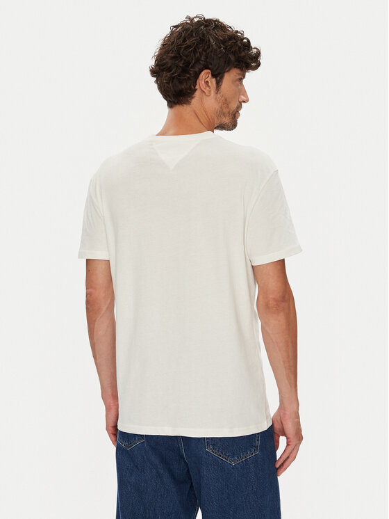 Tommy Jeans Tommy Jeans Camiseta Dna Flag DM0DM21941 Blanco Regular Fit