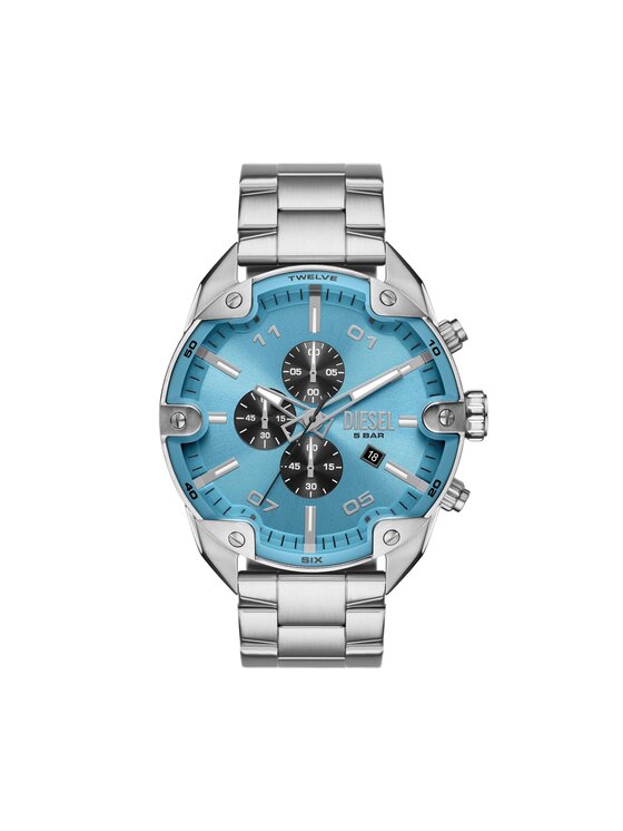 Diesel Hodinky Diesel Spiked DZ4655 Stříbrná