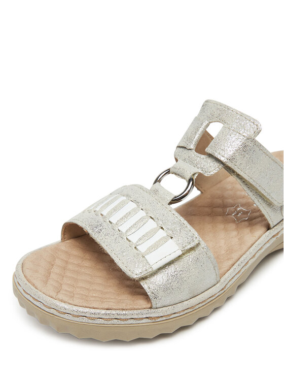 Rieker Nazouváky Rieker 60481-40 Stříbrná