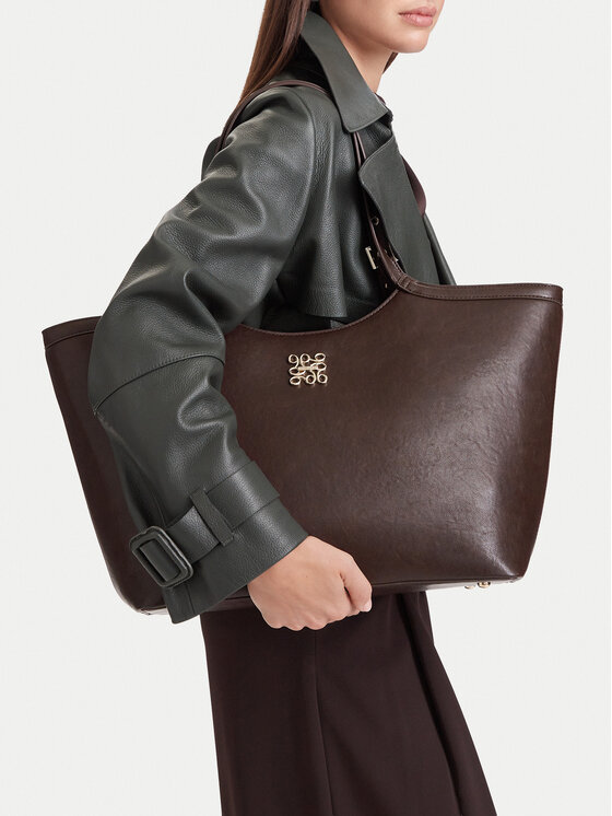 Nine West Дамска чанта Nine West CEO-PEARL LINE-LDA9339 Кафяв