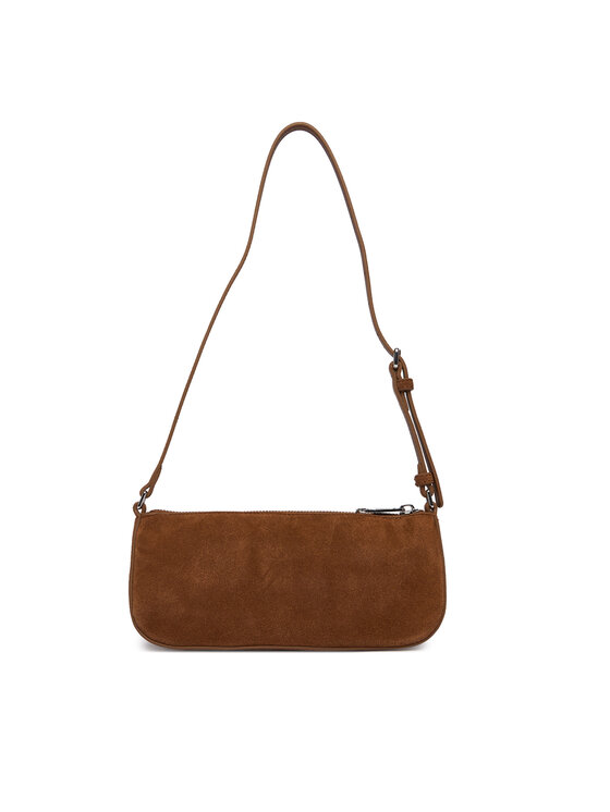 Tommy Jeans Τσάντα Tommy Jeans Tjw Must Suede Shoulder Bag AW0AW18454 Καφέ