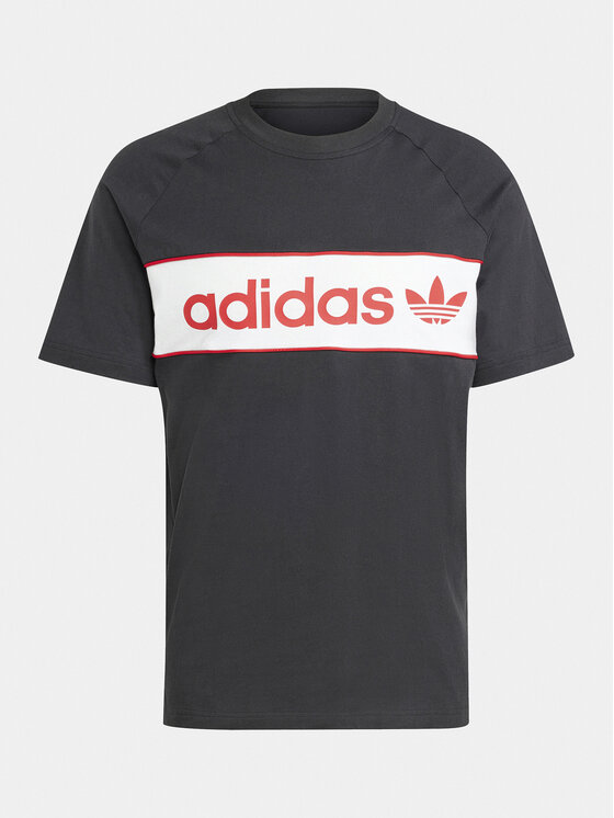 adidas adidas Marškinėliai Archive IS1404 Juoda Regular Fit