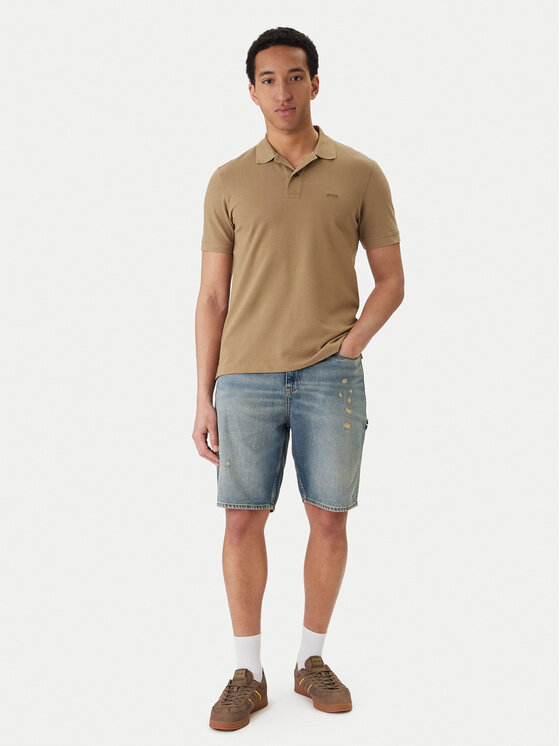 BOSS BOSS Polo Pallas 50553564 Caqui Regular Fit