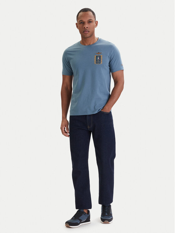 Aeronautica Militare Aeronautica Militare Camiseta 261TS2534UJ00641 Azul Regular Fit