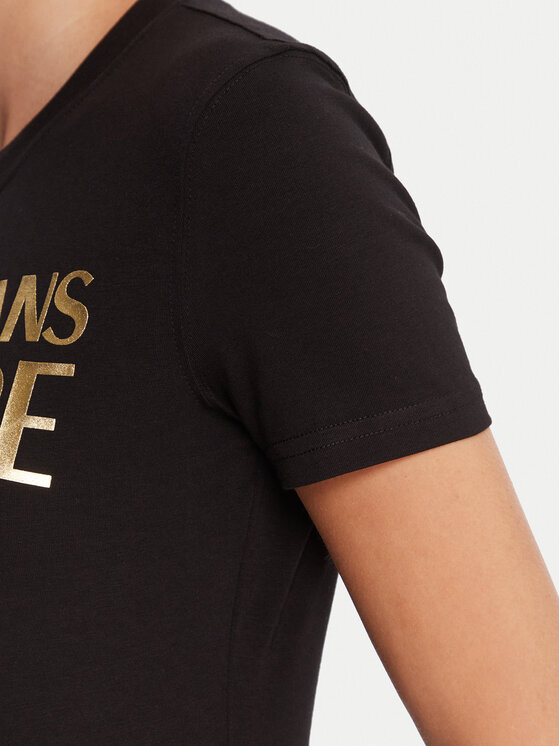 Versace Jeans Couture Versace Jeans Couture Camiseta 79HAHT02 CJ03T Negro Regular Fit