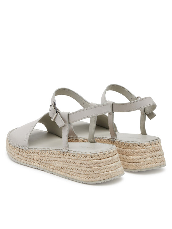 Calvin Klein Alpargatas Calvin Klein Wedge Rope Sandal Lth HW0HW02546 Blanco