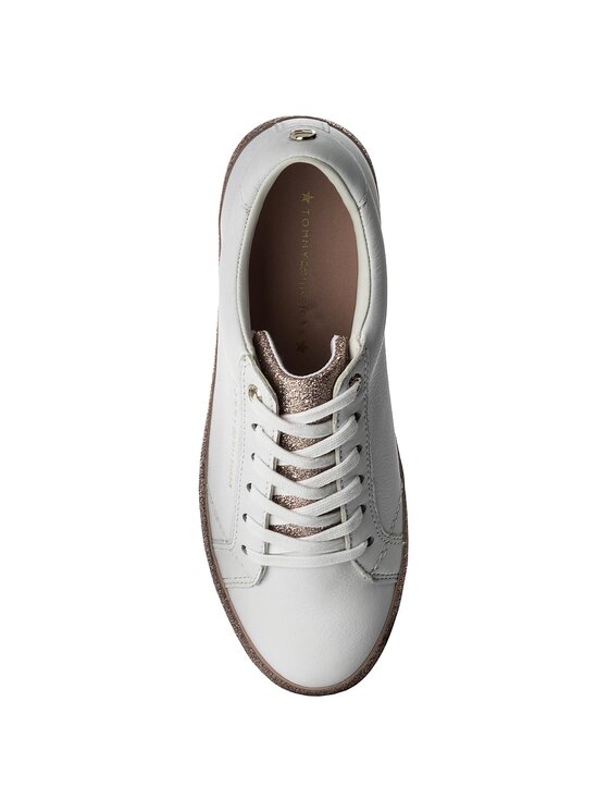 Tommy Hilfiger Superge Tommy Hilfiger Sparkle Outsole Glitter Sneaker FW0FW02798 Bela