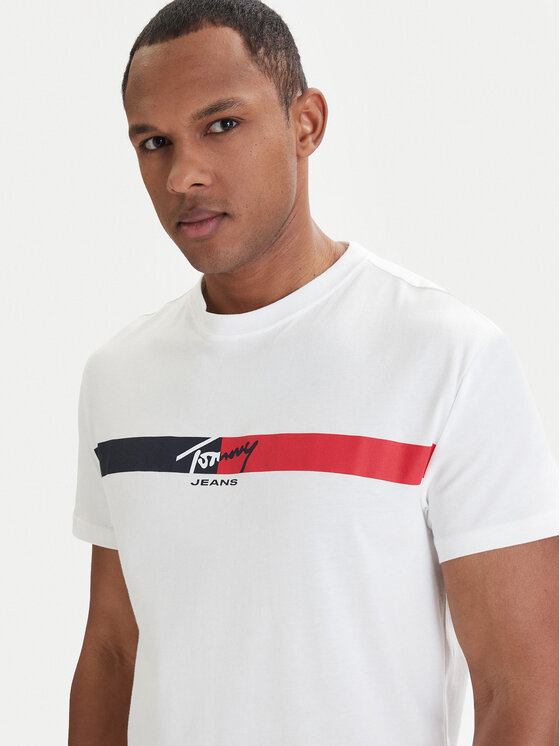 Tommy Jeans Tommy Jeans Camiseta DM0DM22539 Blanco Regular Fit