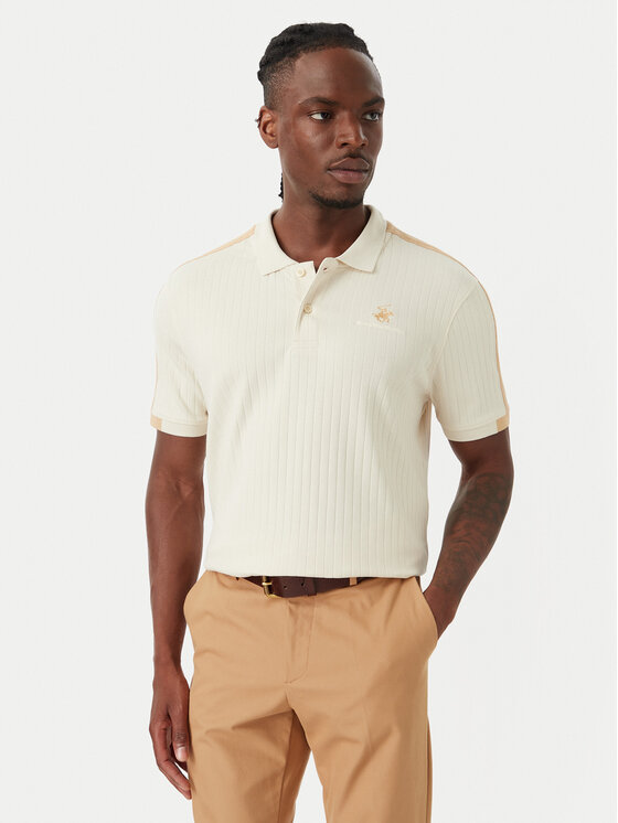 Beverly Hills Polo Club Beverly Hills Polo Club Polo P-SS26M-P2747 Beige claro Regular Fit
