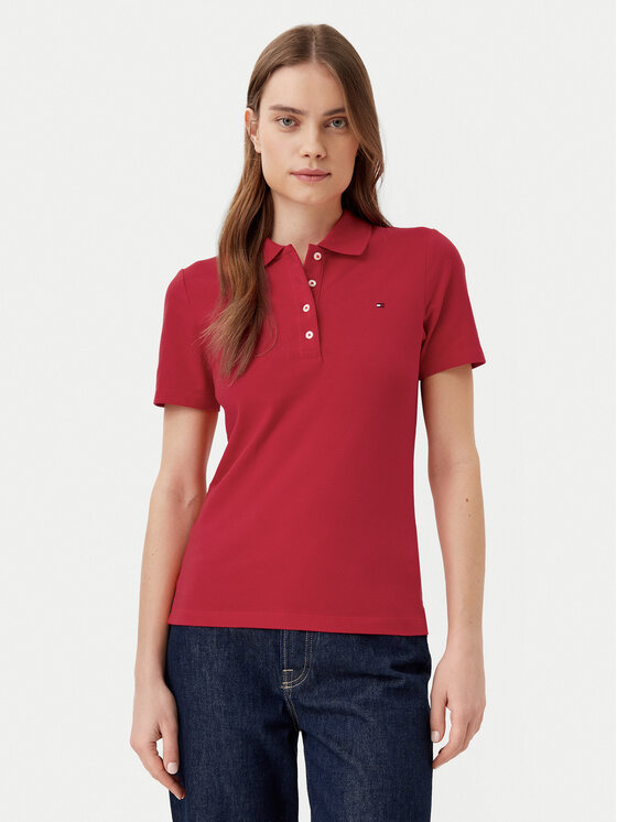 Tommy Hilfiger Tommy Hilfiger Polo 1985 WW0WW43225 Rosso Slim Fit