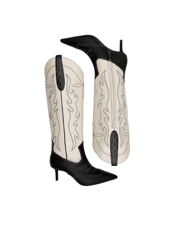 Nine West Kaubojske čizme Nine West ZARIYA 909001 Crna