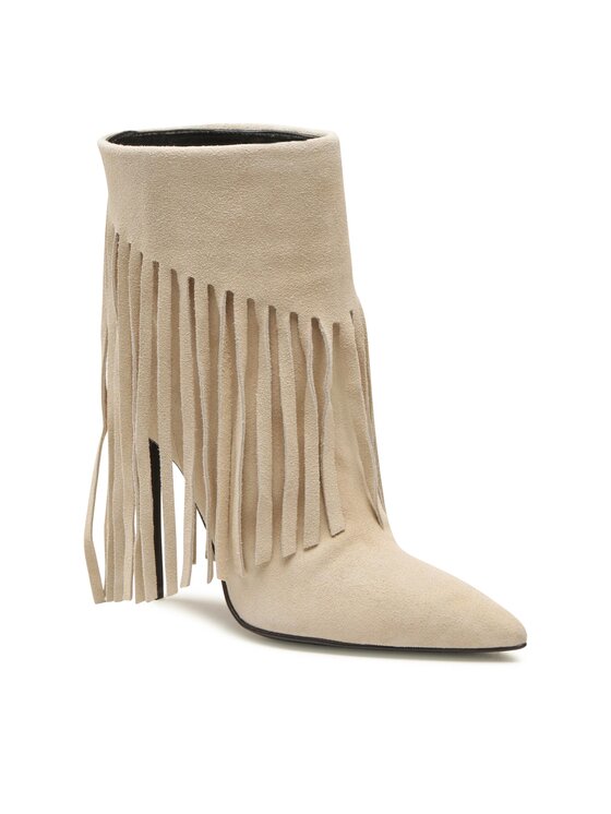 PINKO Kovbojské topánky PINKO Olympe Tronchetto PE 23 BLKS1 100573 A0N8 Béžová