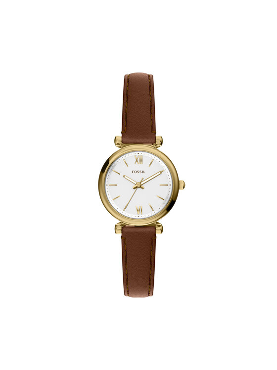 Fossil Ρολόι Fossil Carlie ES5464 Καφέ