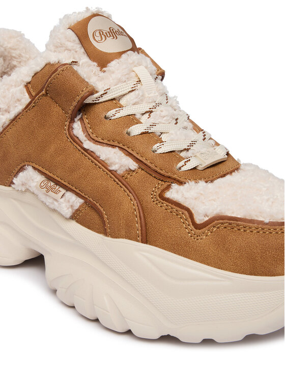 Buffalo Sneakersy Buffalo Bliss Warm 18349 Brązowy