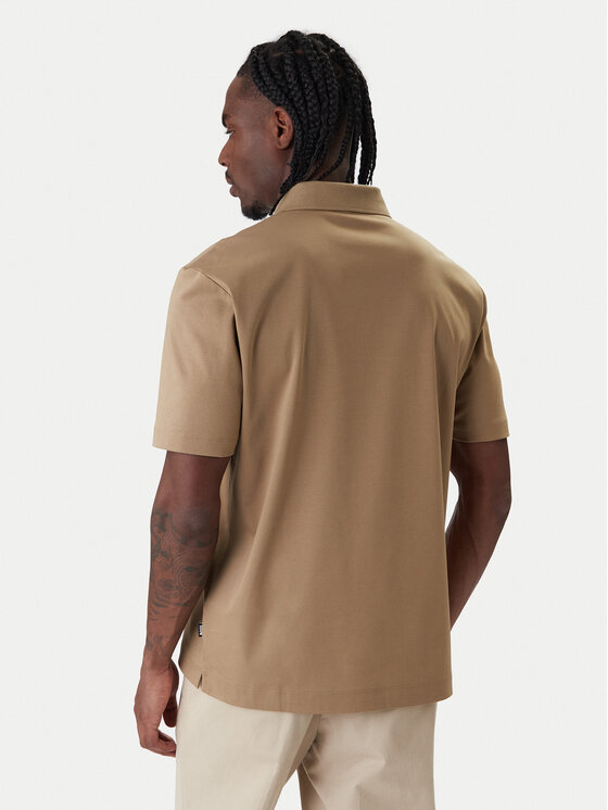 BOSS BOSS Polo marškinėliai C-Parris 01 50555829 Smėlio Regular Fit