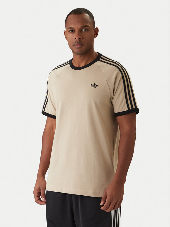 adidas adidas Marškinėliai 3-Stripes KE7964 Smėlio Regular Fit