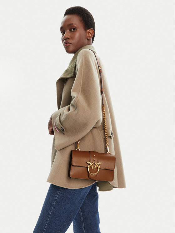 PINKO Borsetta PINKO Love One Mini ST.CL Al 25-26 PLTT 105856 A0F1 Marrone