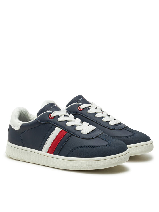 Tommy Hilfiger Sneakers Tommy Hilfiger Stripe Low Cut Lace-Up Sneaker T3X9-33851-1269 M Bleumarin