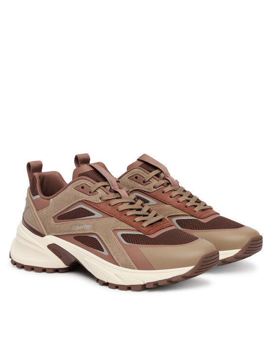 Calvin Klein Superge Calvin Klein Hike Runner Ck Stripe Refl Su HW0HW03107 Rjava