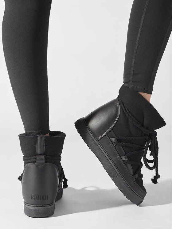 Inuikii Μπότες Χιονιού Inuikii Classic Wedge 75203-005 Μαύρο
