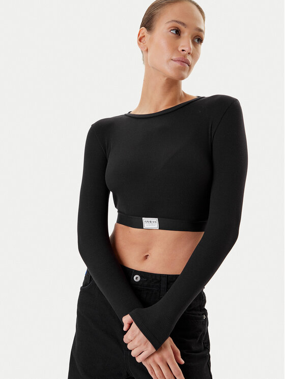 Guess Guess Блузка O5RP00 KCDA2 Чорний Regular Fit