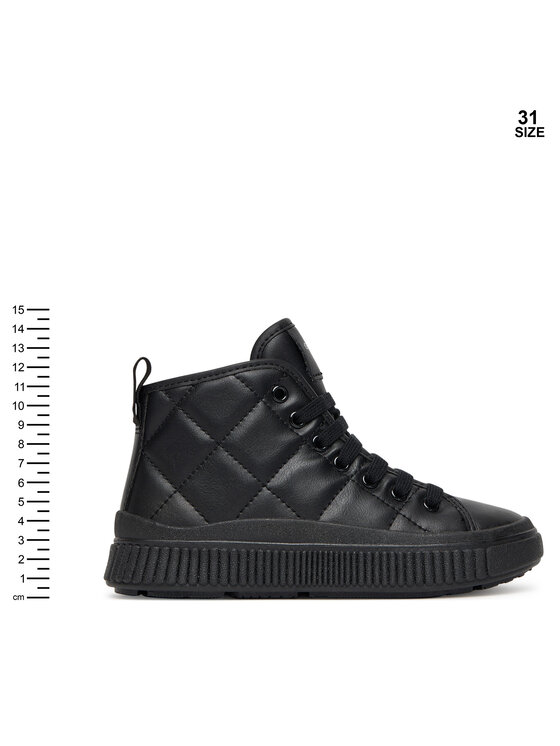 Geox Sneakersy Geox J Laquinny J56M3F 000BC C9999 S Černá