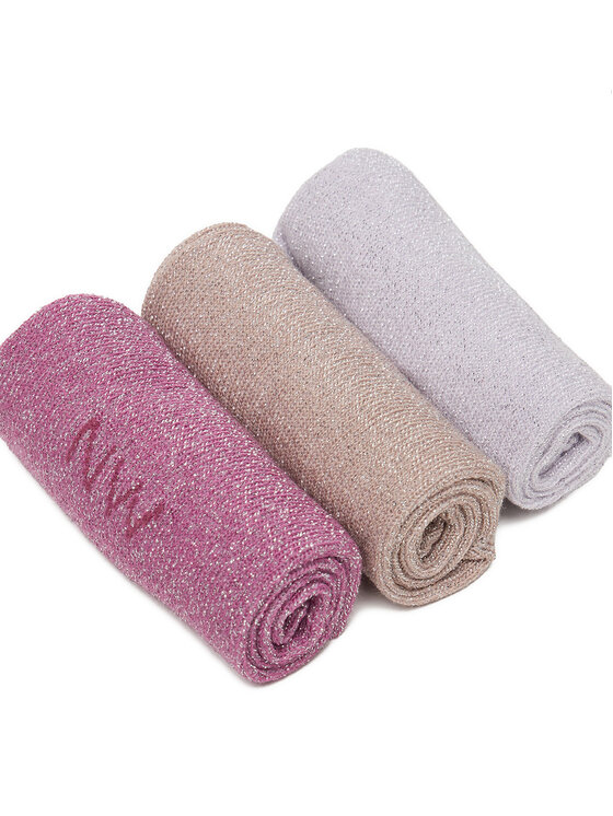 Nine West Calcetines largos Nine West CEO_AS_NW_02_Z_AW25 (3 PACK) Rosa