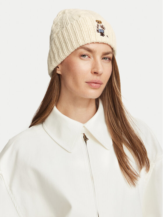 Polo Ralph Lauren Czapka Polo Ralph Lauren 455P23848001 Kremowy