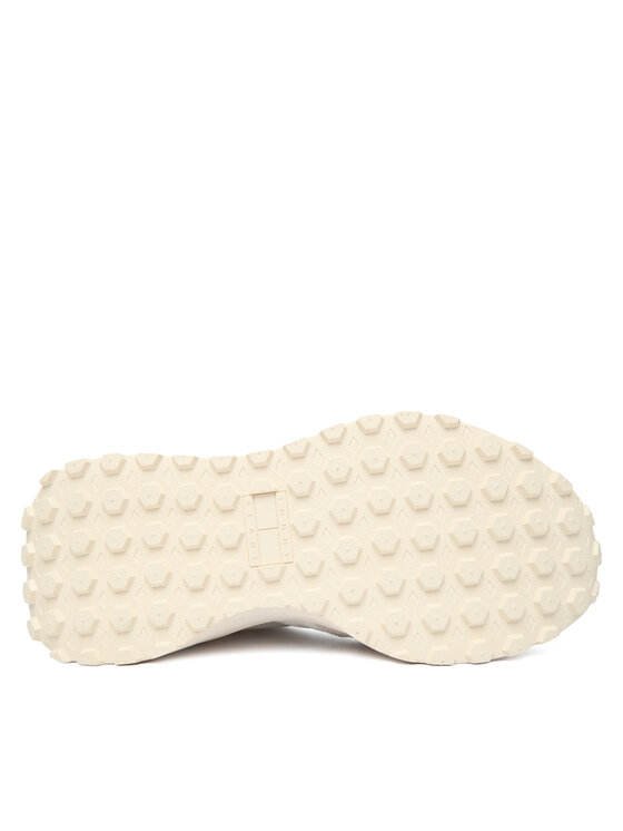 Tommy Jeans Αθλητικά Tommy Jeans Tjw Cleated Runner Suede Mix EN0EN02921 Εκρού