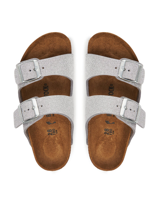 Birkenstock Natikači Birkenstock Arizona Kids 1030477 Srebrna