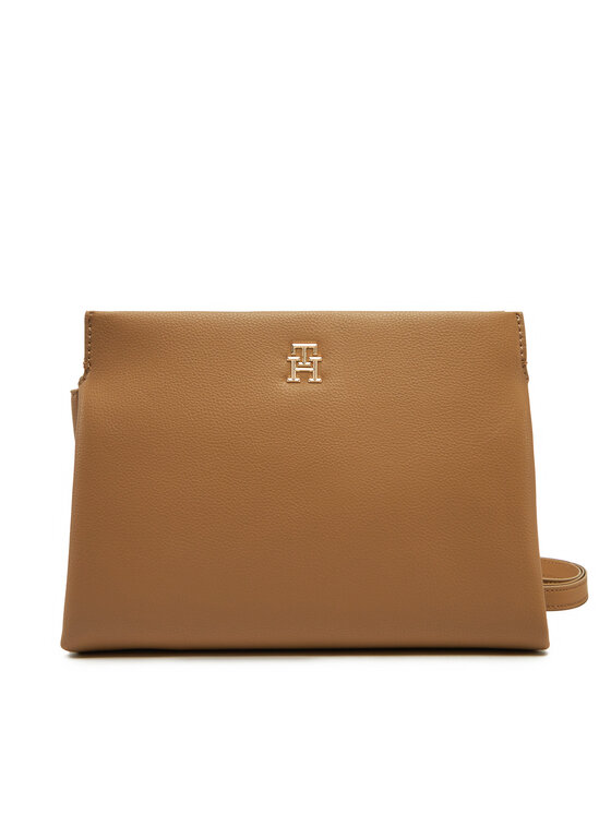 Geantă Tommy Hilfiger Th Legacy Mini Crossover AW0AW17225 Maro