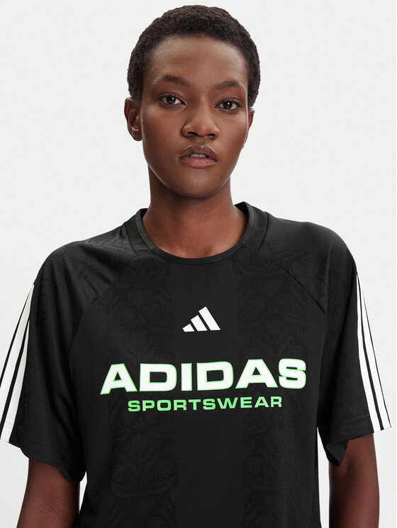 adidas adidas Футболка Tiro x Common Goal Jacquard JL9212 Чорний Loose Fit