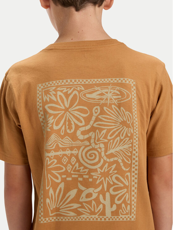 Quiksilver Quiksilver Футболка Hw Snaky Ways EQBZT04912 Коричневий Regular Fit