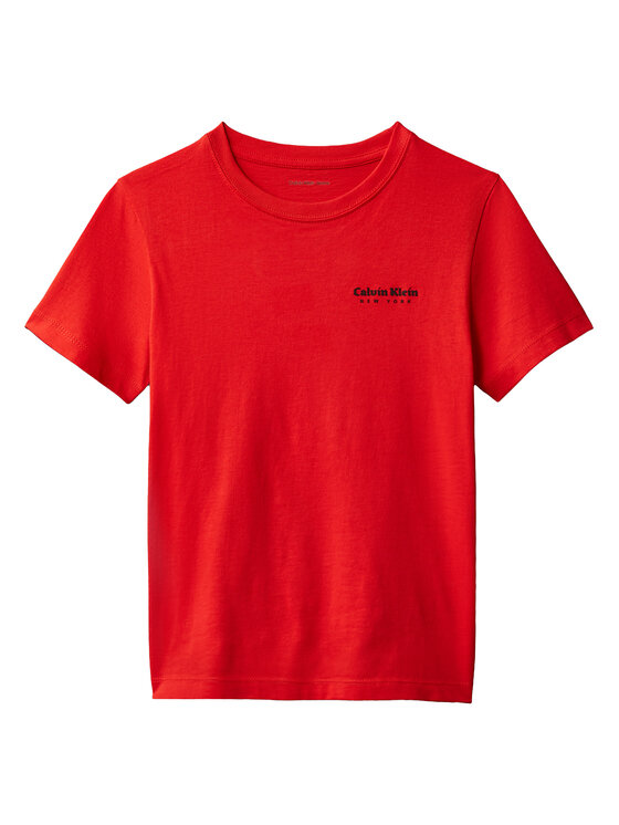 Calvin Klein Jeans Calvin Klein Jeans Camiseta Minimal Logo IB0IB02608 Rojo Regular Fit