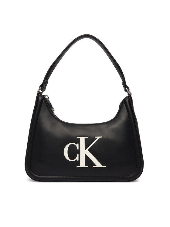 Calvin Klein Rankinė Calvin Klein Bold Ck Small Shoulder Bag LV04F3230G Juoda