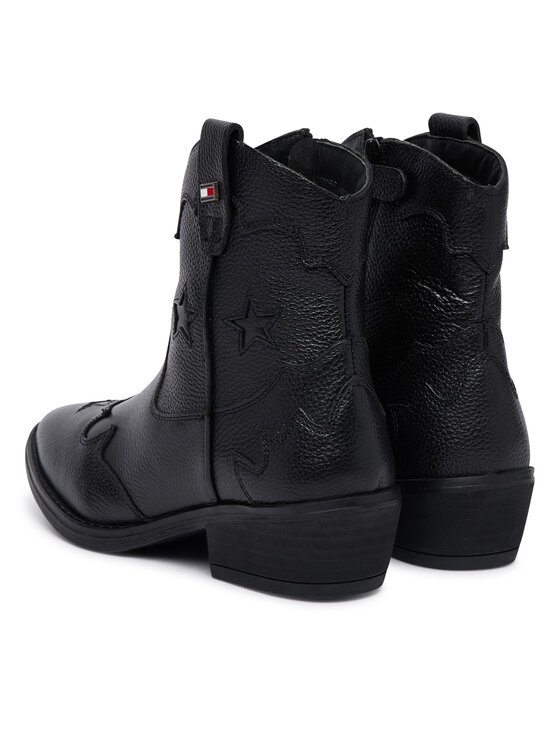 Tommy Hilfiger Καουμπόικες Μπότες & Μποτάκια Tommy Hilfiger T3A5-35195-0036 Μαύρο