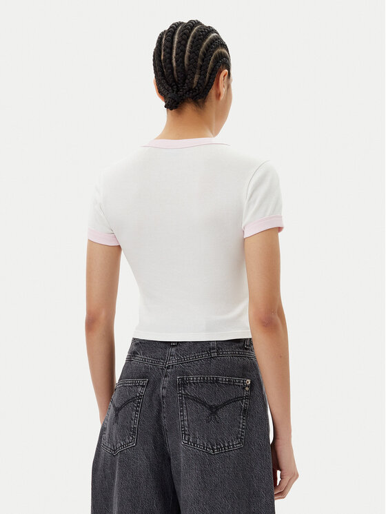 HUGO HUGO Футболка Dalia 50537476 Білий Slim Fit