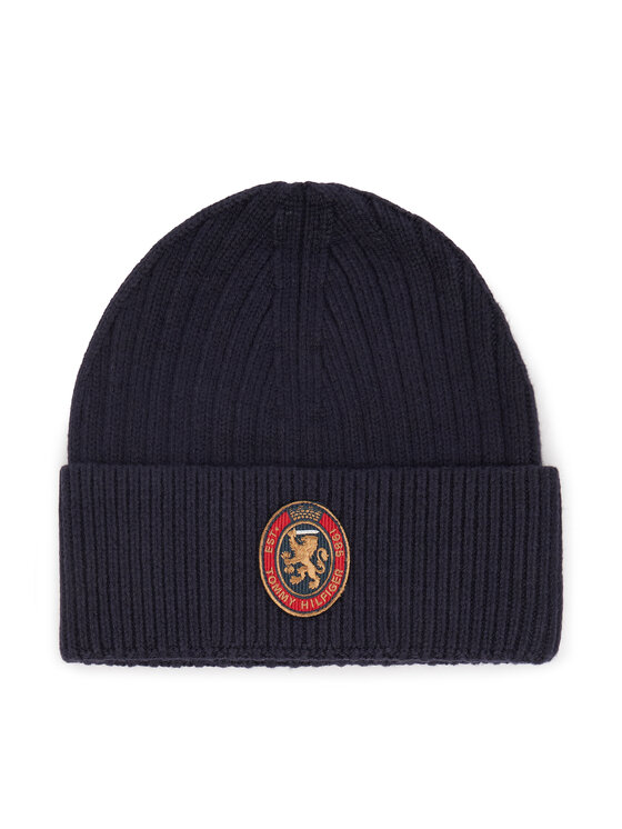 Tommy Hilfiger Set šal i kapa Tommy Hilfiger Th Crest Giftpack AM0AM14586 Tamnoplava