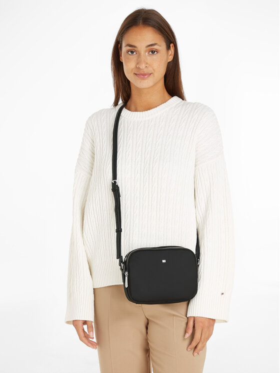 Tommy Hilfiger Kabelka Tommy Hilfiger Poppy Th Crossover AW0AW15638 Čierna