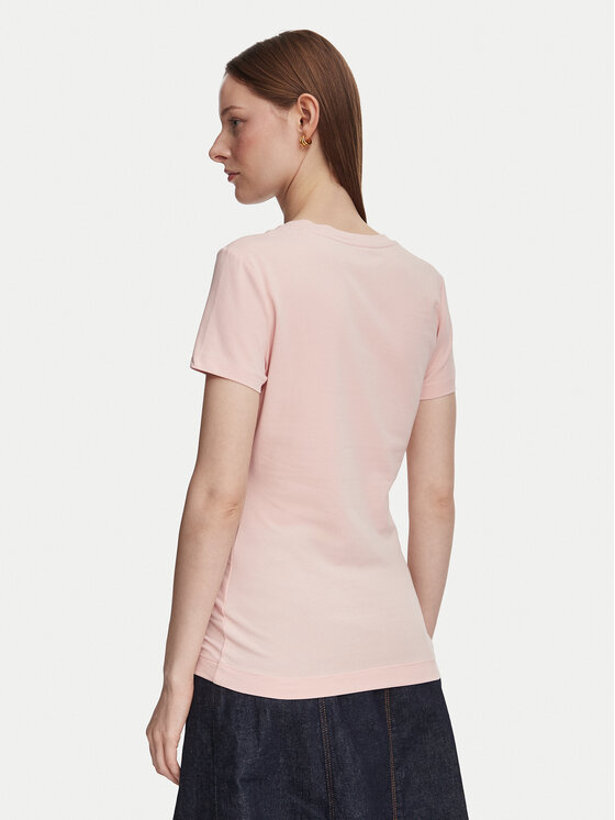 Guess Guess Camiseta W6YI56 K5028 Rosa claro Slim Fit