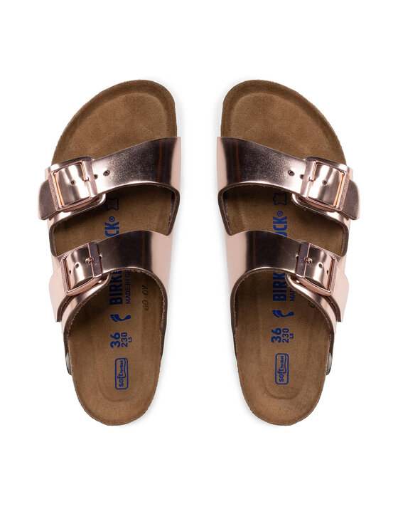 Birkenstock Шльопанці Birkenstock Arizona Metallic 0952093 Рожевий