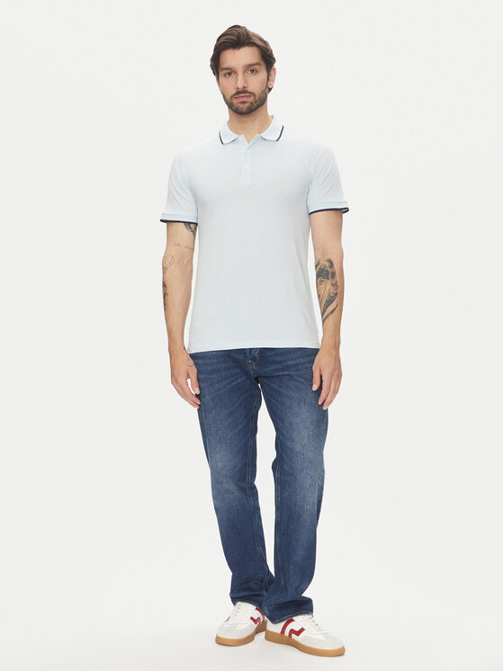 Lindbergh Lindbergh Polo marškinėliai 30-404010 Mėlyna Relaxed Fit